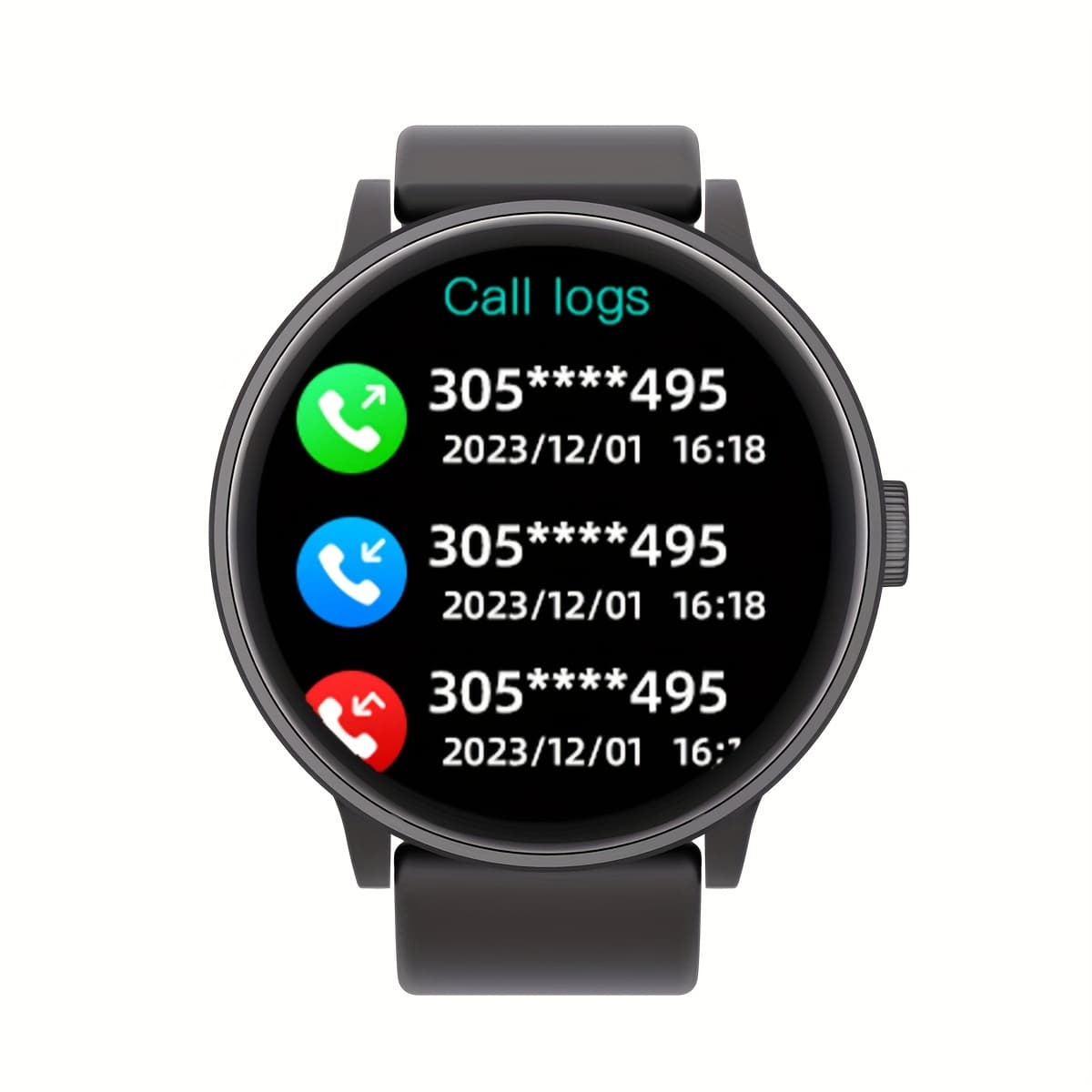TEMU 1.28-inch Full Screen Touch Men Women Wireless Call And Answer Watch, With Message, Answer, Make Call, Pedometer, Step Calorie Activity , Information Alerts, Suitable For Iphone Phones