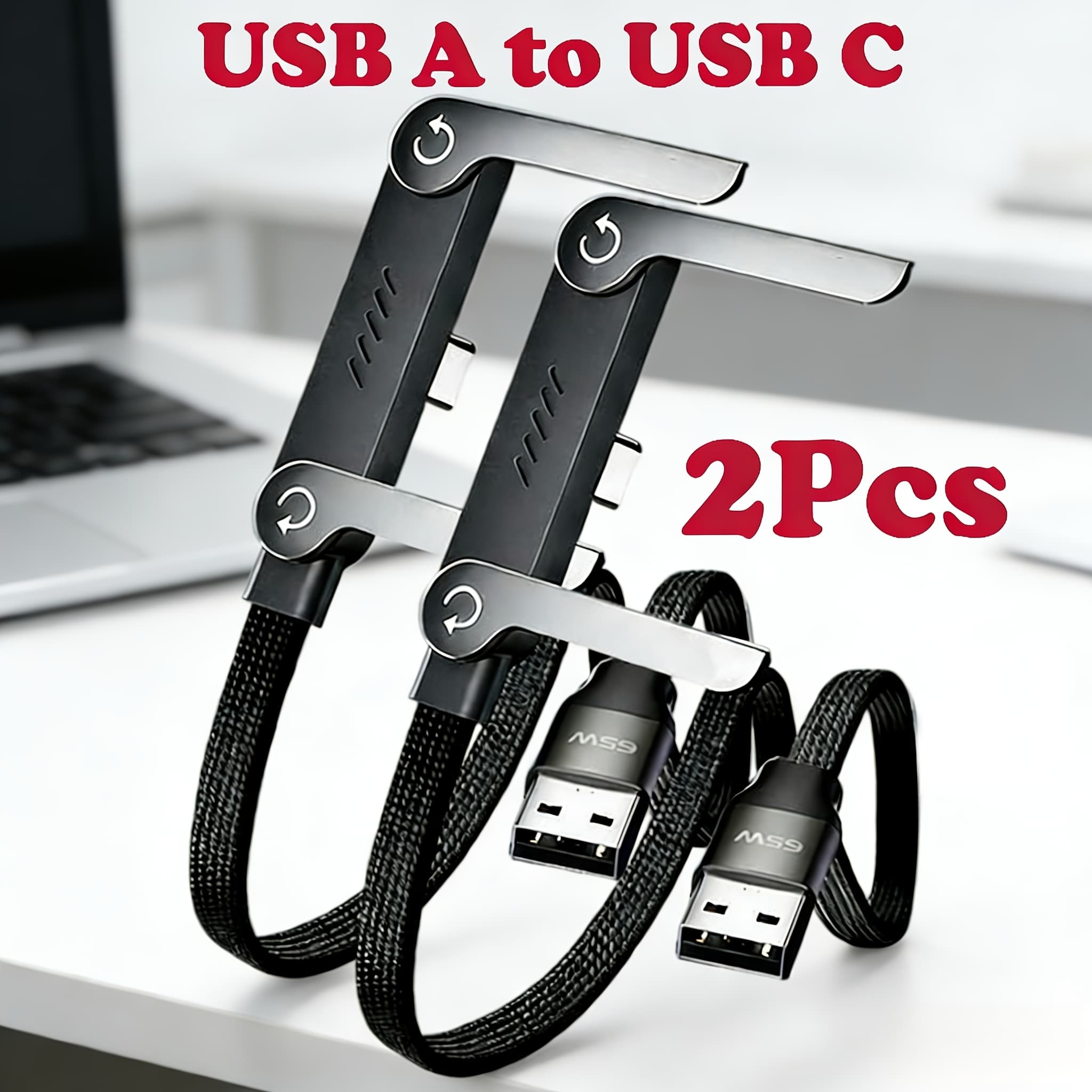 TEMU 2026 Newest Usb A To Usb C Data Cable, Charging Cable 1.5 Meters For 10/s10+, V30, 65w Braided Fast Charging Cable With Built-in Phone Stand T-shaped Folding Design, For Iphone 15-17 Series