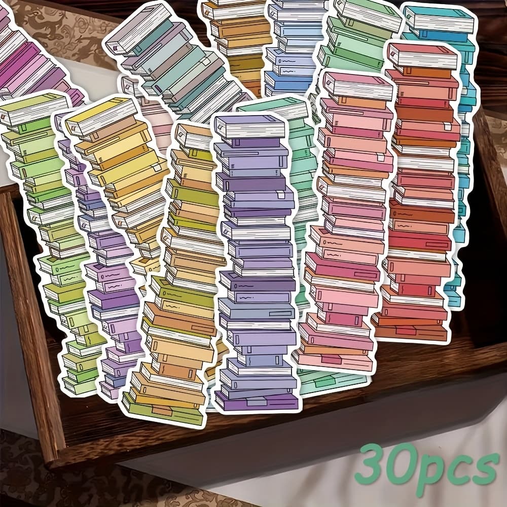 TEMU 30pcs Book Bookmarks Decorative Handbook Labeling Cards Gift Message Cards
