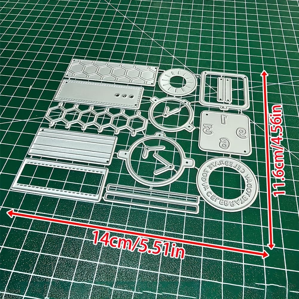 TEMU 1pc Metal Cutting Die For Watch Straps, Suitable For Scrapbooking And Crafting, Embossing Template, And Tools For Making Handmade Cards And Gift Cards