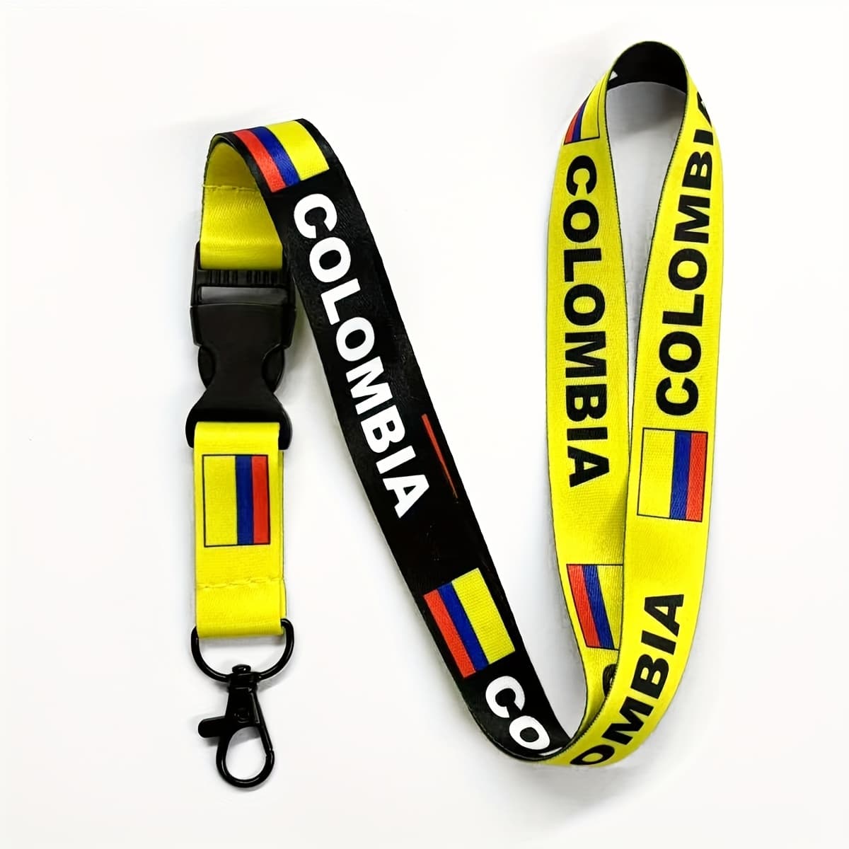 TEMU 1pc Flag Badge With Hanging Strap, Double-sided Printing, Used As Mobile Phone Lanyard