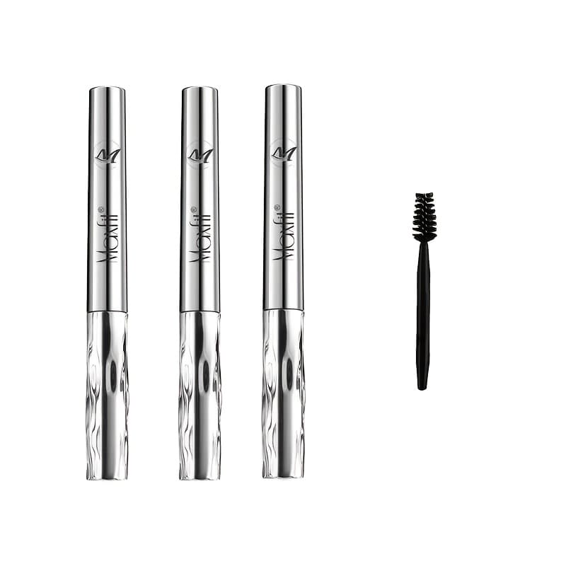 TEMU 3-pack Steel Tube Mascara, Thickening, Lengthening, And Curling, With Precise Steel For , Effect, Suitable For Parties, Music Festivals(black), Party Makeup, Holiday Makeup, Thick Eyelash Effect