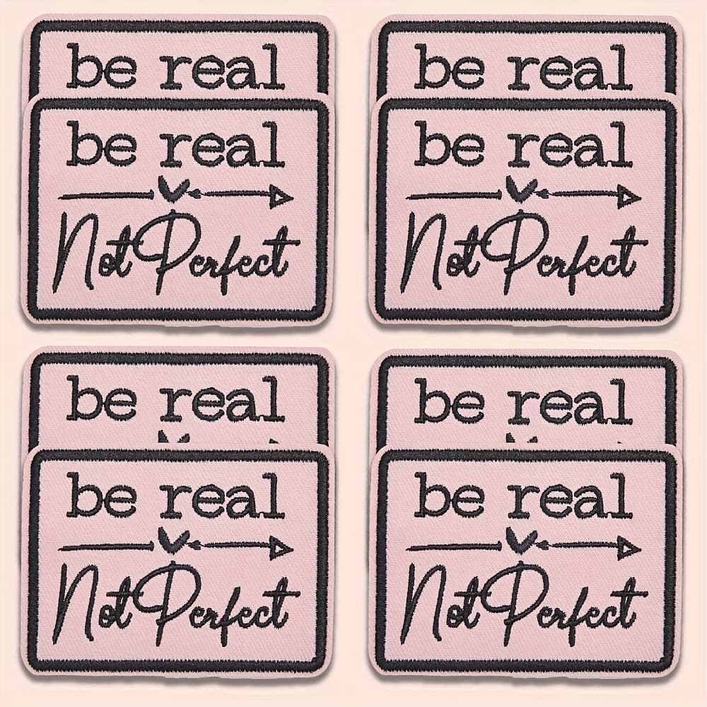 TEMU 8pcs Per Set Of "be " Embroidered Patch Stickers, Suitable For And Accessory Ironing/sewing Decals