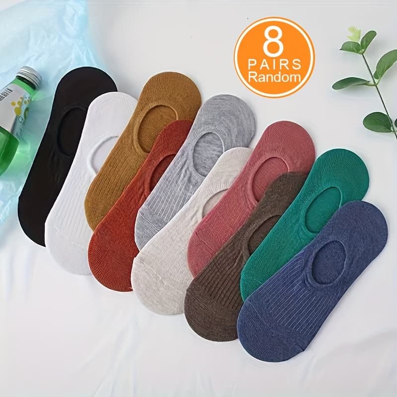 TEMU 8/20 Pairs Mixed Colors Random Ankle Socks Breathable Comfortable