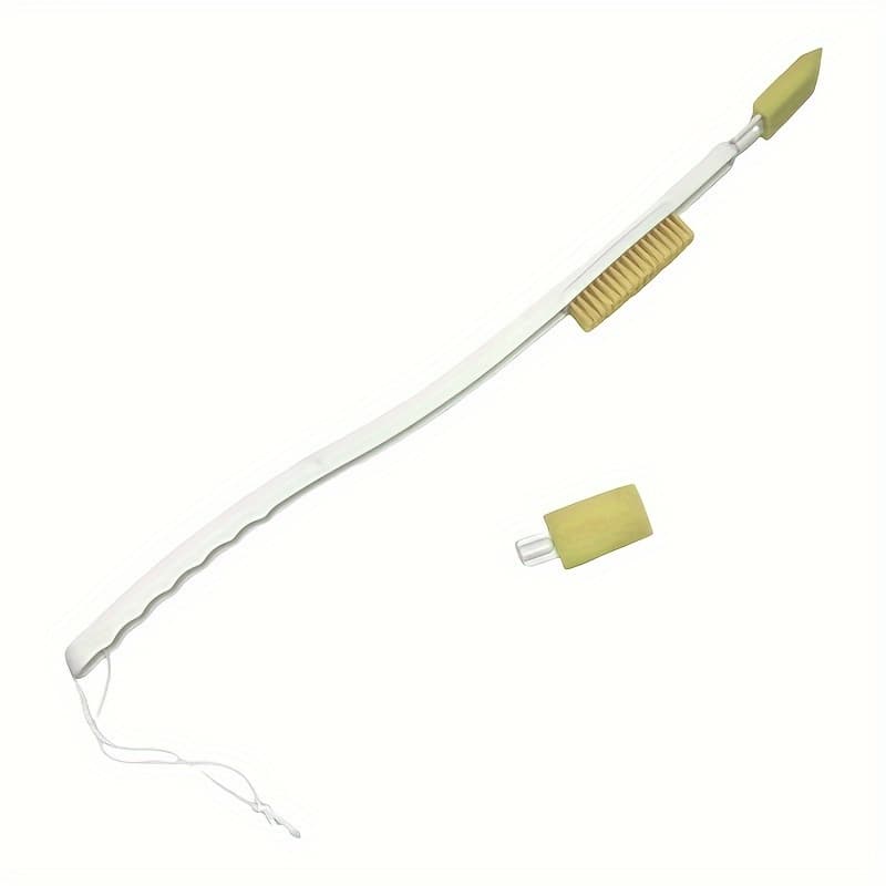 TEMU Long Reach Foot Brush With Brush Head And Sponge Toe Washer 65cm For Foot Wash-a Foot Wash Without Bending Over