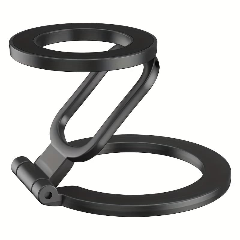 TEMU Double Sided Phone Stand Magnetic Phone Ring Holder Kickstand 360 Degree Rotation Ring Support Cellphones Foldable Stand For Magnetic 17 16 15 14 13 12 Pro Max Car Holder