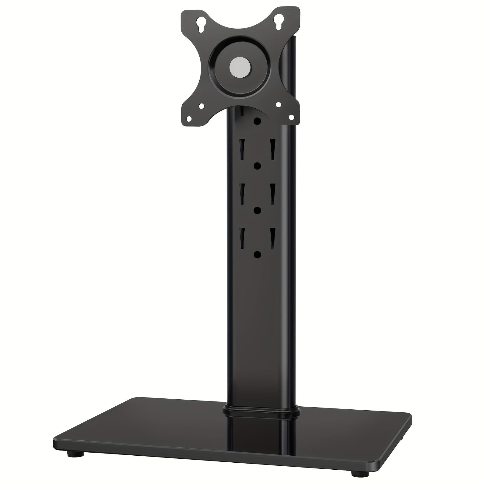 TEMU Single Monitor Stand Vesa Mount For 13-32 Inch Screens, Free-standing Monitor Riser With Swivel Tilt Rotation Height Adjustable, Universal Desk Stand Up To 44lbs, Vesa , 100x100mm