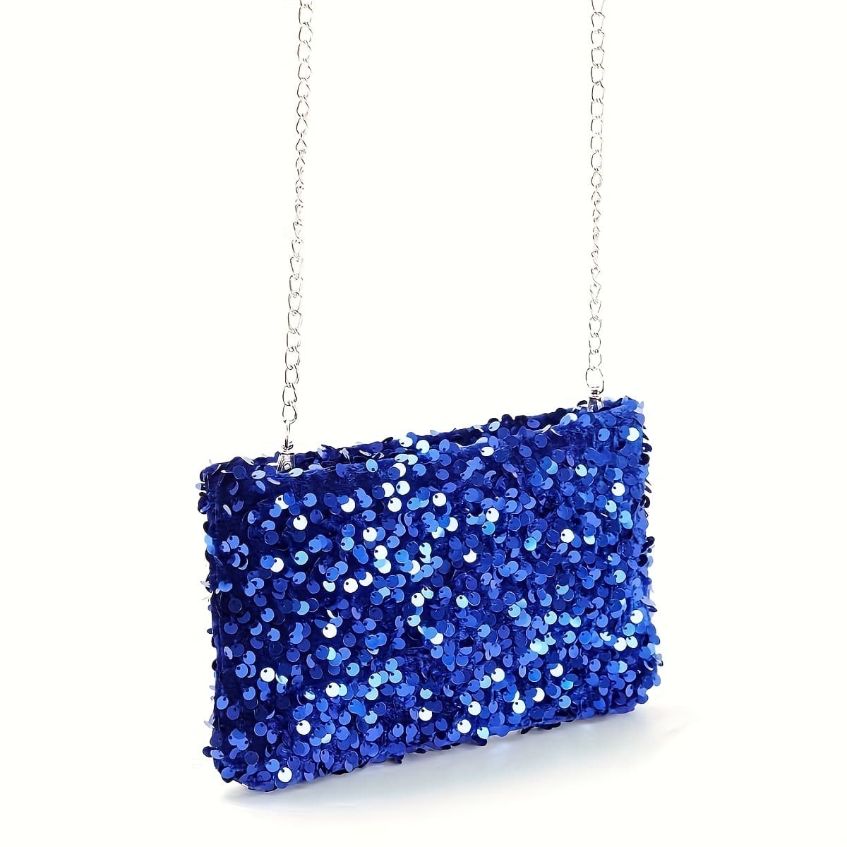 TEMU Sequin Single Shoulder Bag Crossbody Bag Women's Versatile Fashion Chain Crossbody Bag Party Banquet Clutch