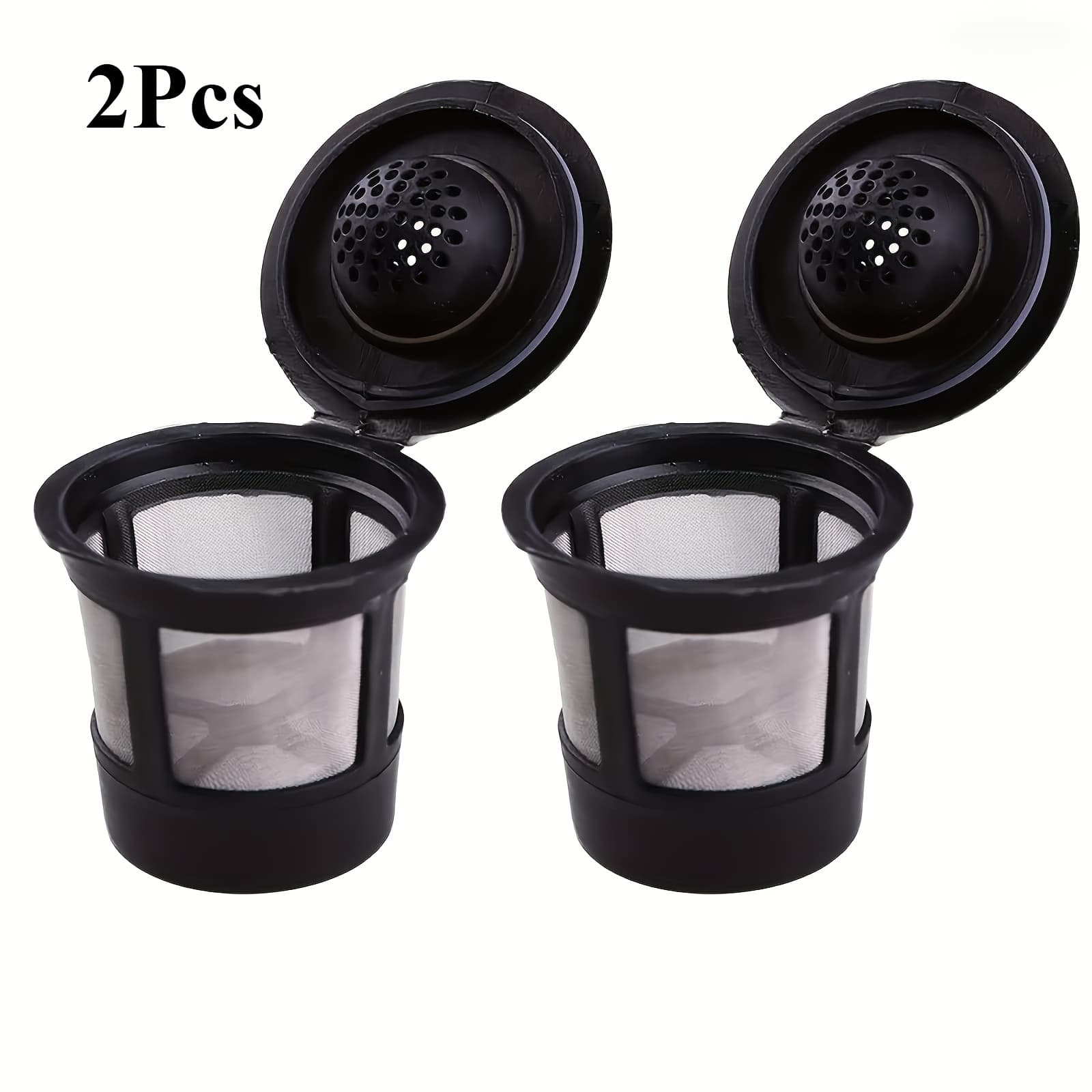 TEMU 2 Reusable Coffee Filters - Bpa-free, Compatible With 1.0 And 2.0 Coffee Machines, Durable Plastic Mesh Design, Cost-saving Alternative (compatible With All Coffee Machines)