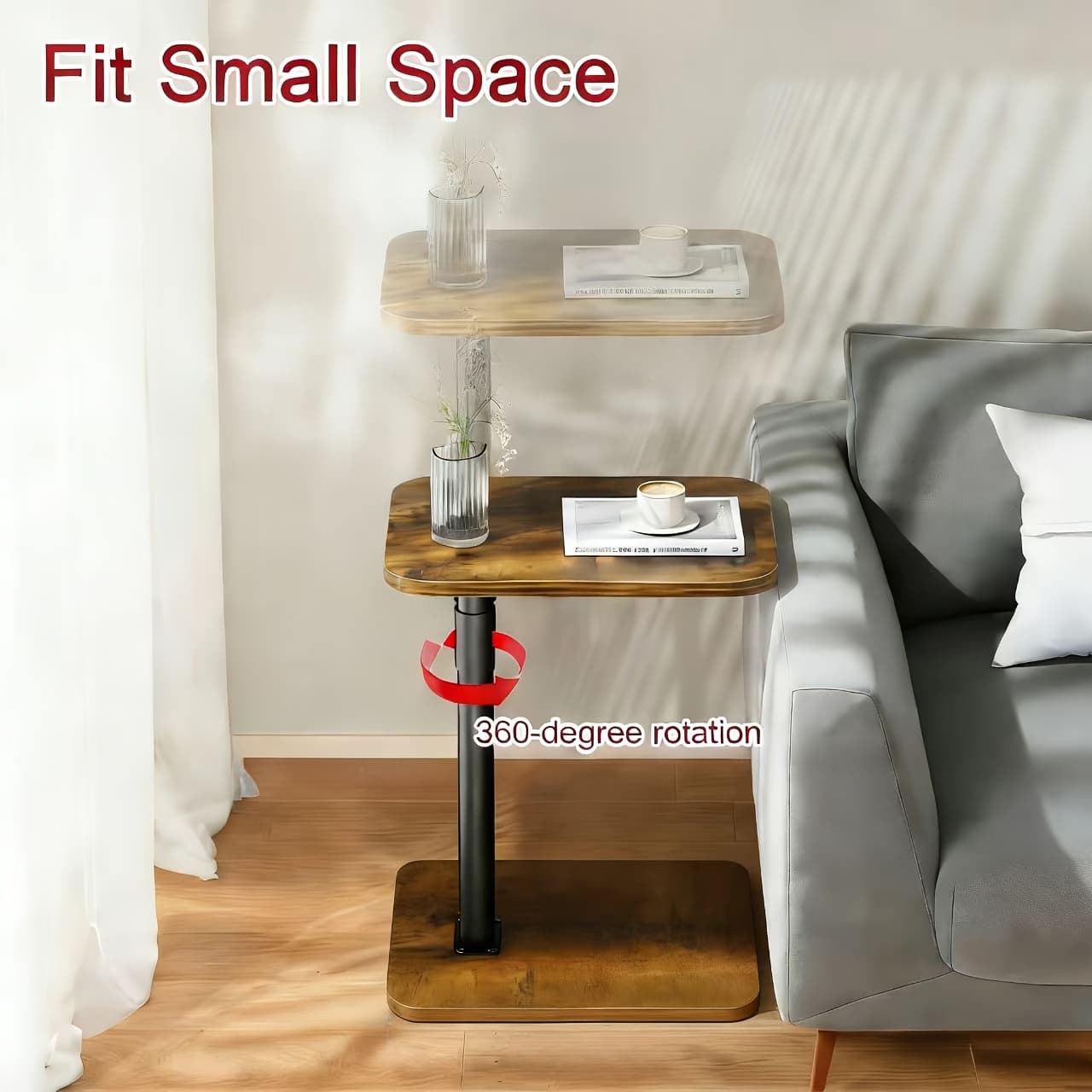 TEMU Office Desk Computer Laptop Table, And Adjustable Side Table, Suitable For Home Office Desks, Bedside Sofas, Used In Office Reception, Offices, Festival Gift