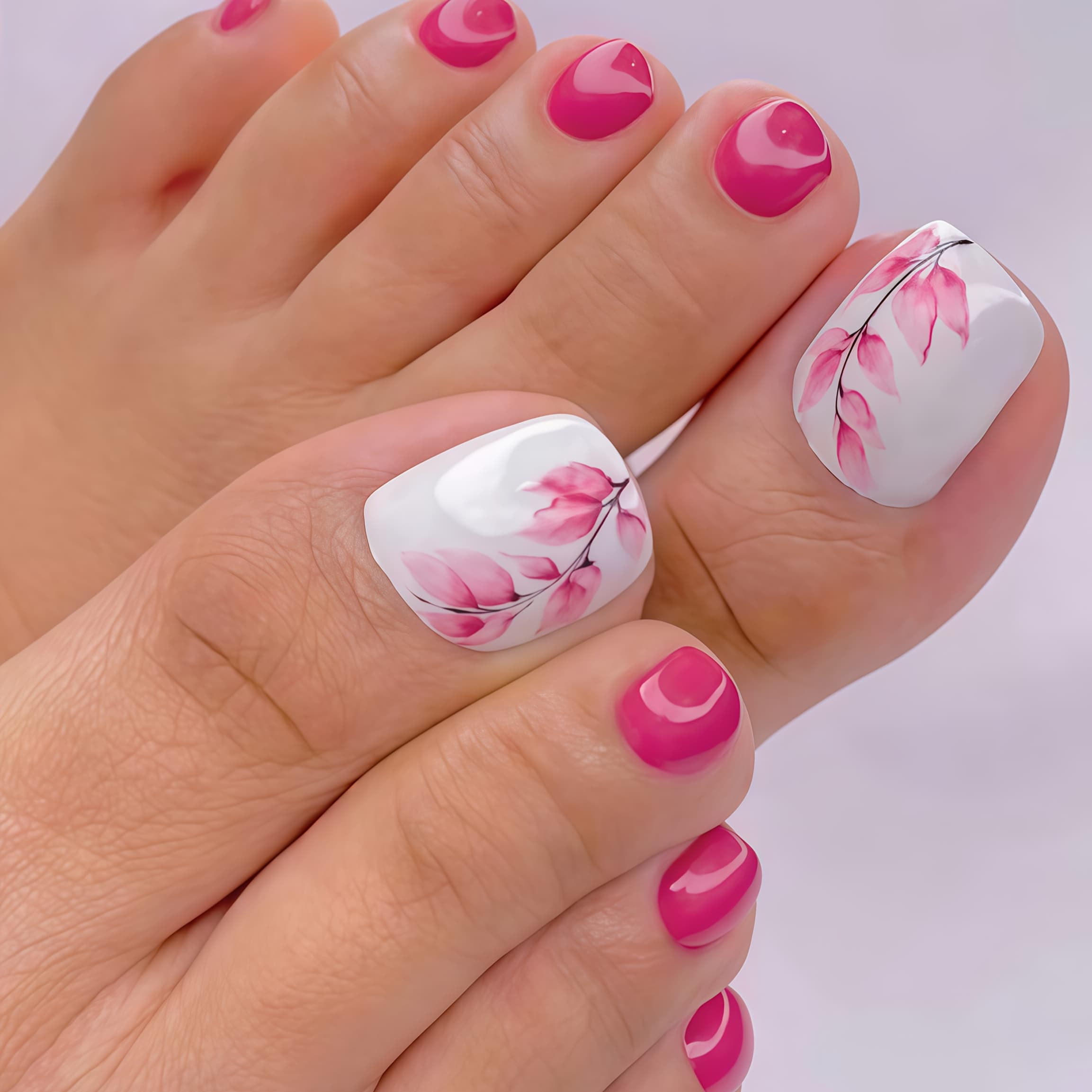 TEMU Spring Floral Nail Art Nail Wraps