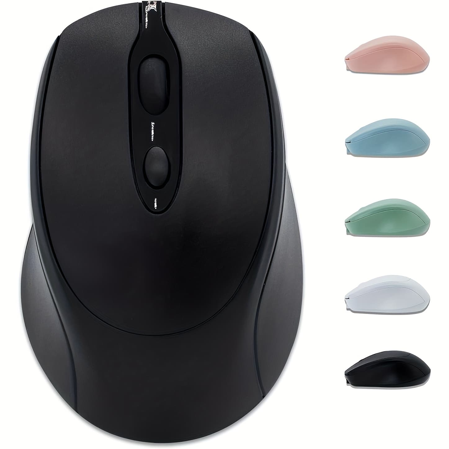 TEMU This Wireless Wireless Mouse Is Rechargeable, Quiet, Slim, And Portable; With Laptops, Ipads, Pro, Surface Pro, Pcs, And Tablets