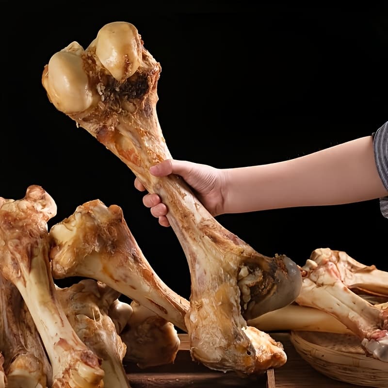 TEMU Large Dog Treats, Long-lasting Chew Bones For Dogs, Bones For Chewing, Daily Reward Treats For Medium And Large Dogs, Beef-flavored Dog Chews For Indoor And Outdoor