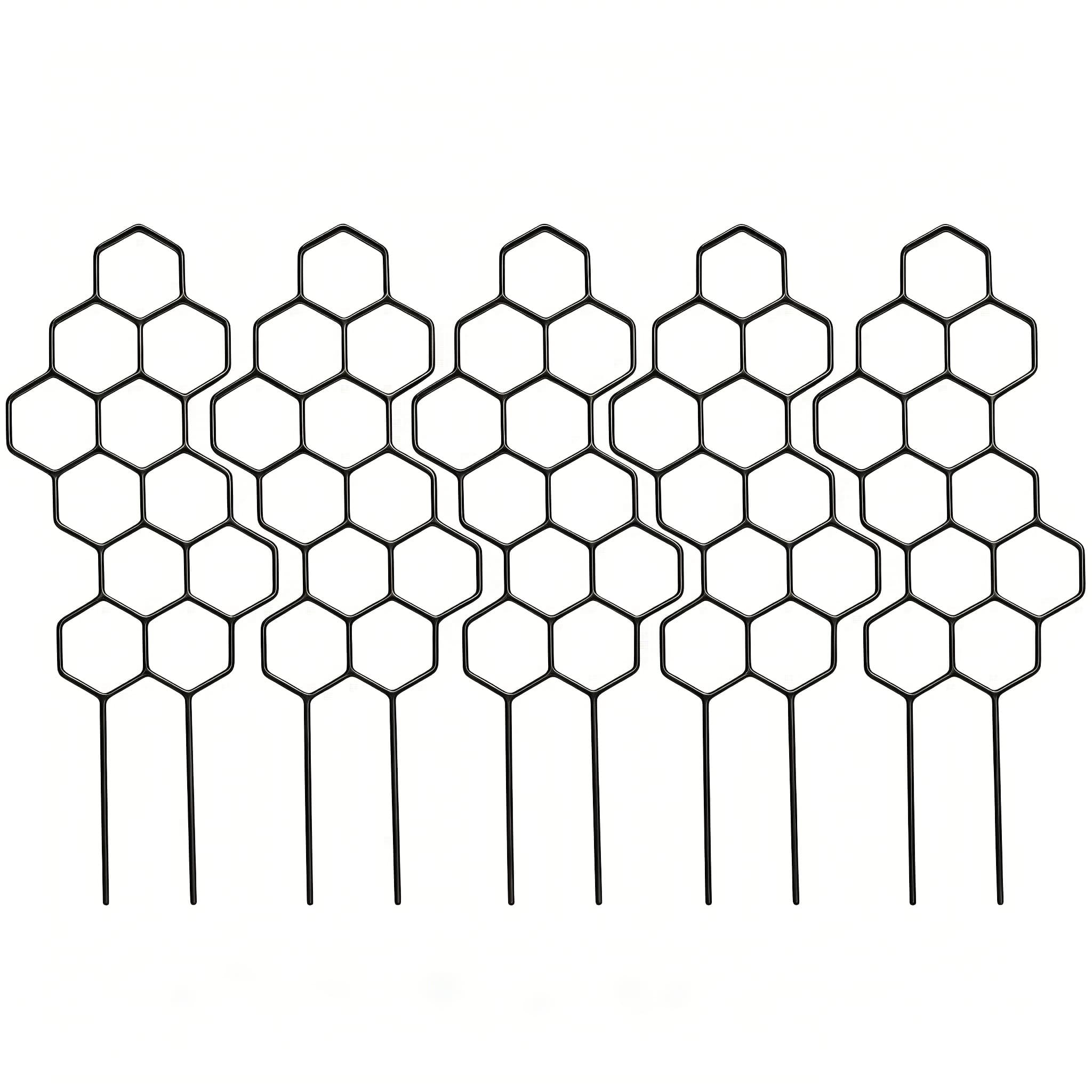 TEMU 5pcs 38x15cm Honeycomb Plant Climbing Trainer With Stand, For Potted Vines And Flowers, Saving Indoor And Outdoor Gardening Space