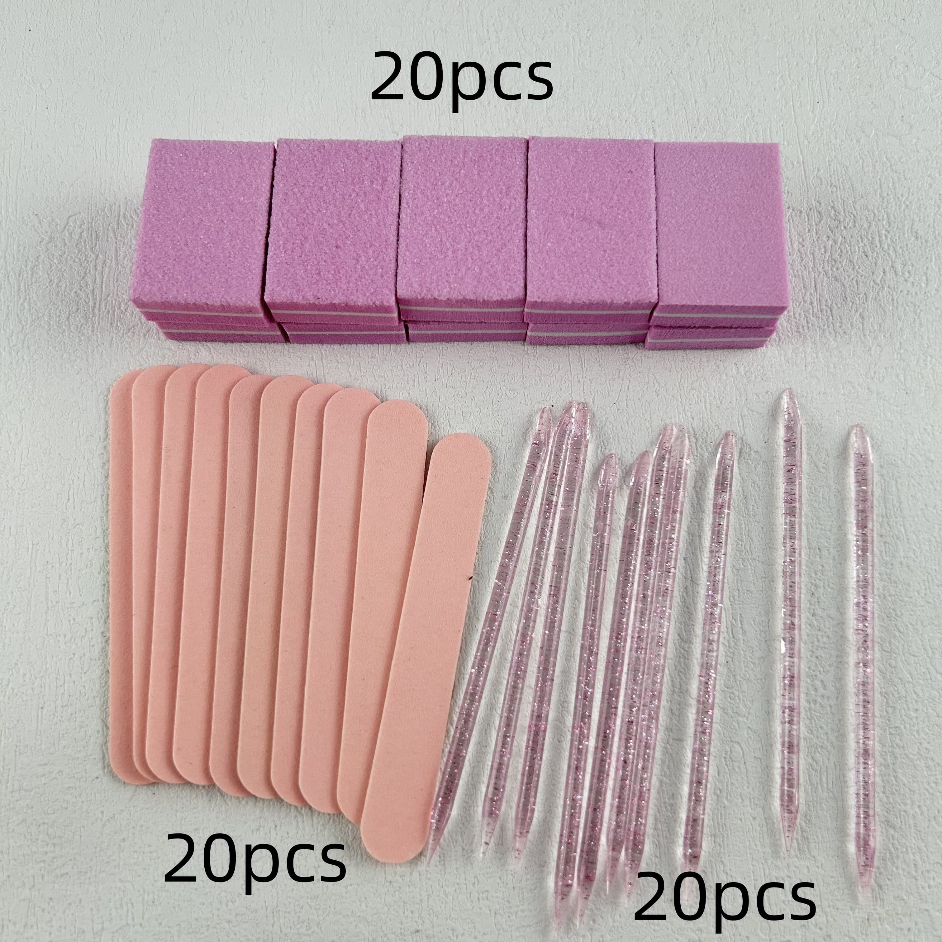 TEMU 60pcs Nail Care Kit: Mini Files, Buffers & Sticks - Perfect For Jewelry Polishing & Diy Jewellery Polishing & Buffing