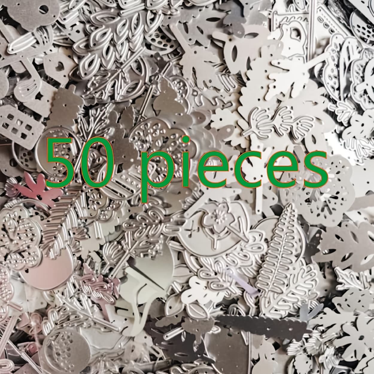 TEMU 30/50pcs Metal Cutting Dies Send Animals, Flowers, Text Paper Craft Knife Mold Blade Punching Template