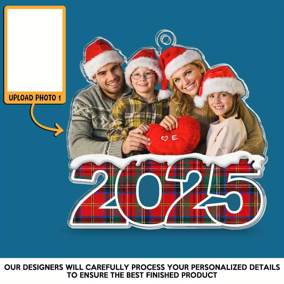 TEMU Personalized Acrylic Photo Ornament - Unique Christmas And Birthday Presents For Parents And Children - Team