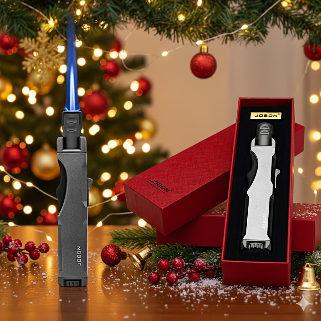 TEMU Jobon Deluxe High-temperature With Ignition Lock, Gift Box Packaging, Refillable Design, Essential Kitchen Tool For Baking, Bbq, Parties, And More. Ideal Valentine's Day Gift (gas Not Included)