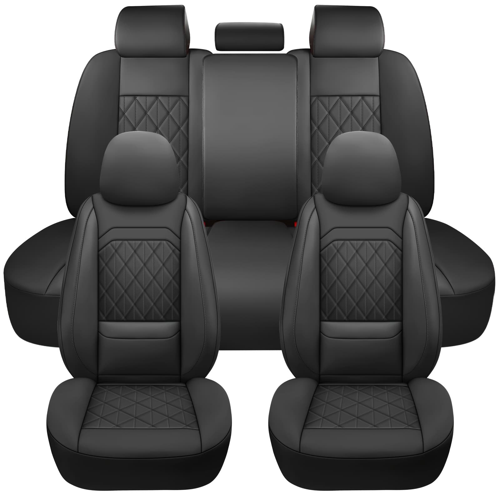 TEMU Car Seat Covers Full Set, Luxury Faux Leather Seat Covers For Cars, Universal Waterproof Interior Seat Covers, Automotive Car Seat Cover For Most Vehicles, Truck, Suv