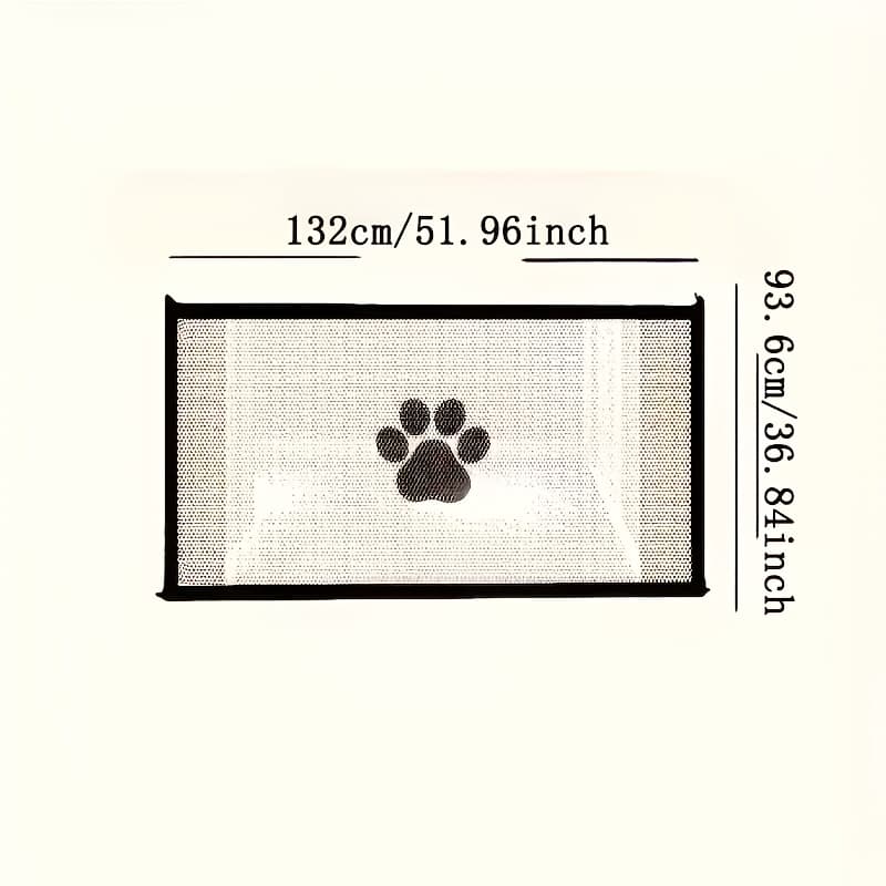 TEMU Pet Isolation Net, Cat And Dog Fence, Pet Safety Door, Suitable For Stairs And Outdoor Folding Design, Easy To Store, Durable, Suitable For Pets In Areas, And Comes With An Manual