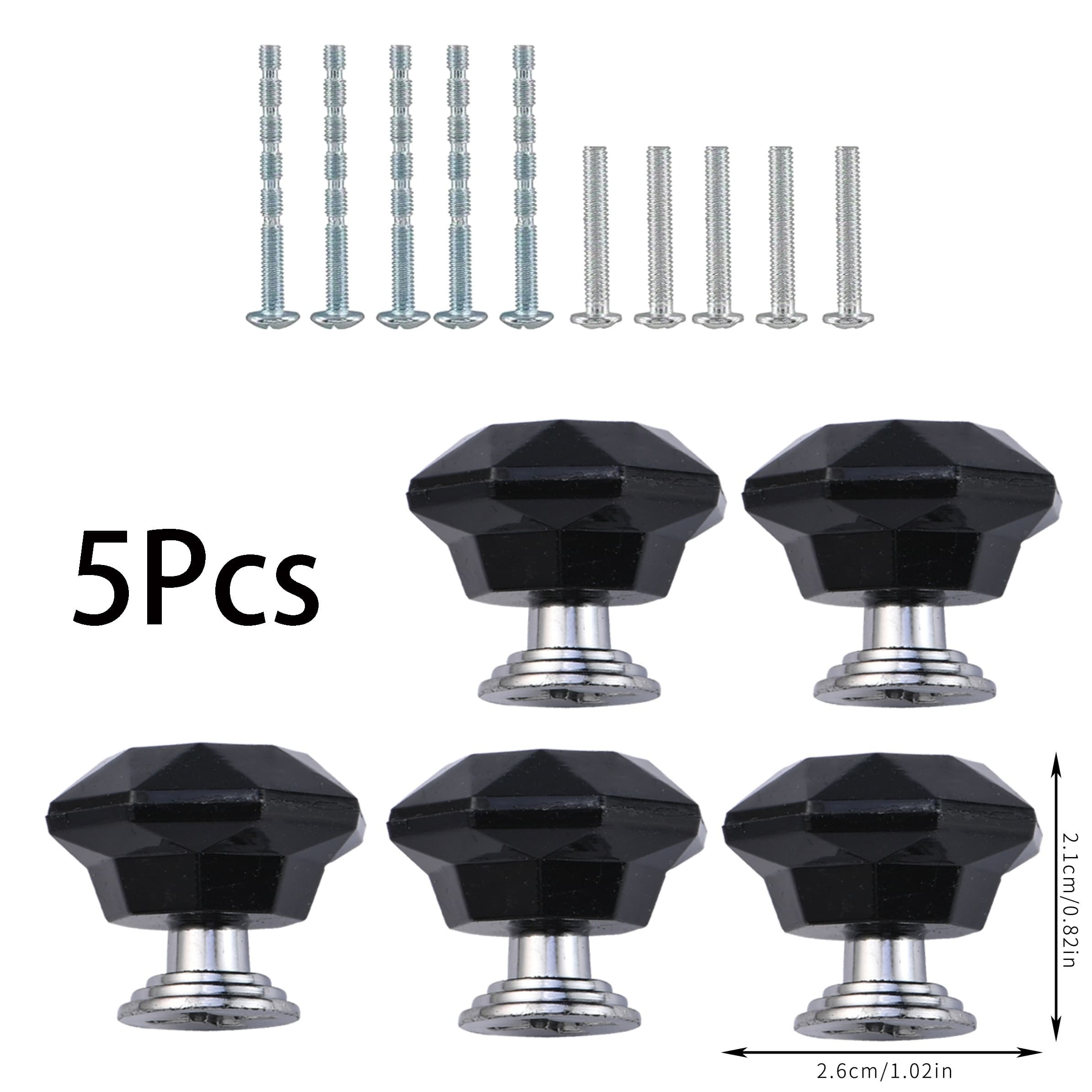 TEMU 5pcs Colorful Crystal Drawer Diamond Pull Transparent Handle Door Cabinet Drawer Cabinet Door Handle Acrylic Pull Plastic Handle