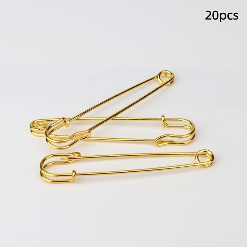 TEMU 20pcs Safety Pins For Clothing, Suitable For Garments, Blankets, , Canvas, Leather And Crafts,