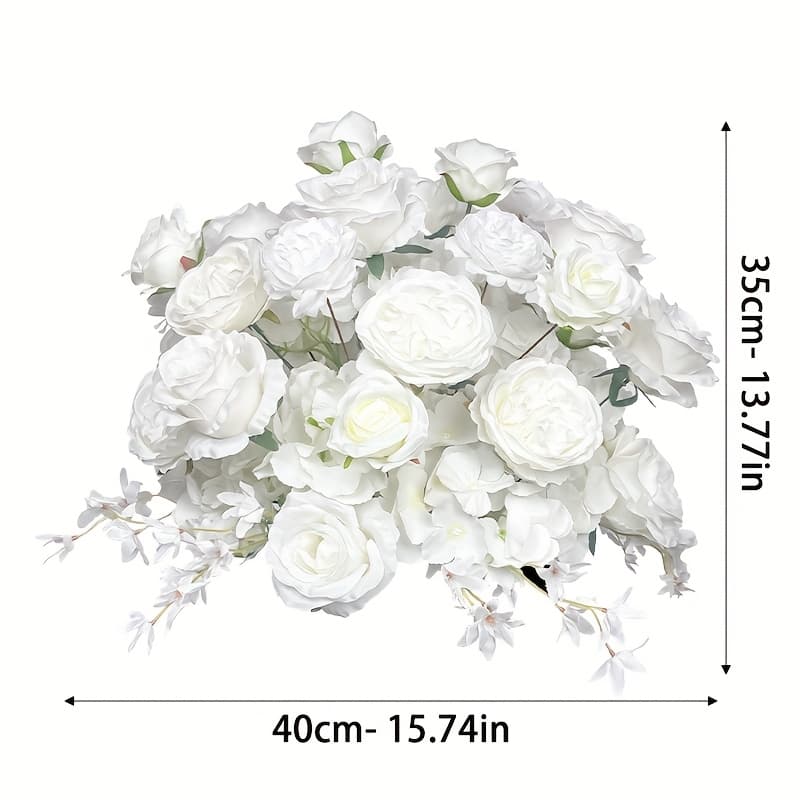 TEMU High-end Table Hotel Table Ornaments Turntable Decoration Fake Silk Restaurant Large Round Table In Of The Table
