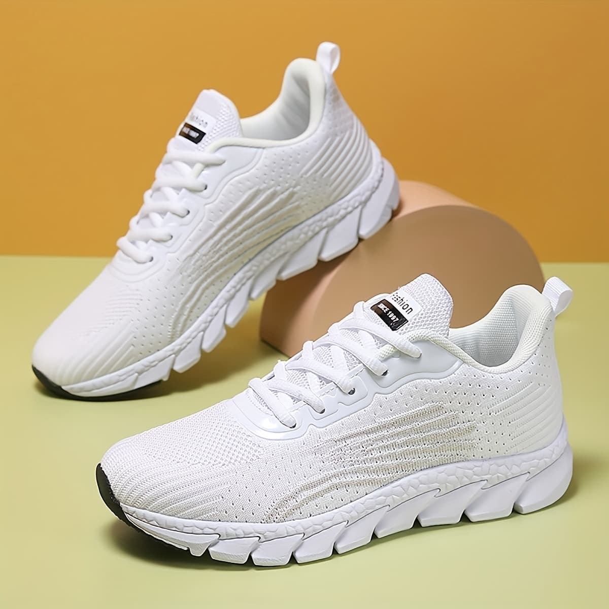 TEMU Men's Fashion Breathable Shock Absorbing Shoes For Jogging And Tennis, Spring/summer