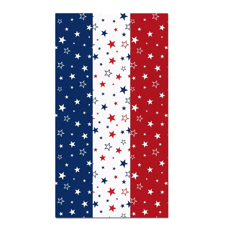 TEMU 12 Red, White, And -patterned Disposable Party Napkins, Patriotic Themed Napkins, Suitable For Day Parties, Family Dinners, Outdoor Activities, And Table Decorations