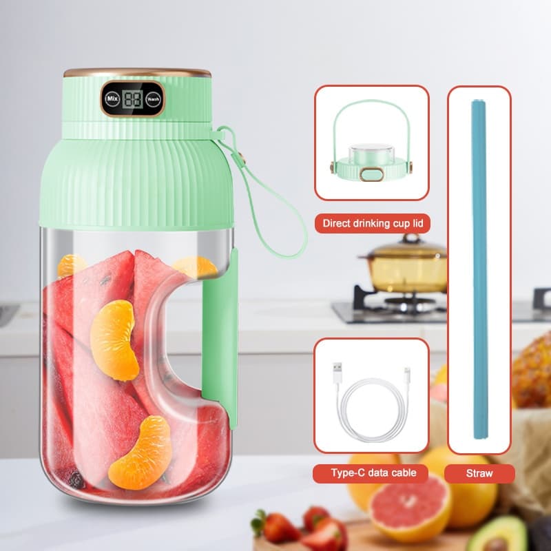 TEMU Compact Usb Fruit Blender For Juicing On The Go, Rechargeable Juice Mixer