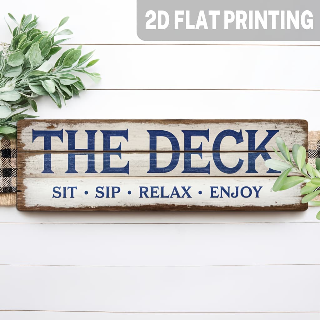 TEMU 2d Flat, 1pc, Rustic Sit Sip Relax Enjoy Wooden Sign, Coastal Theme Wall Decoration For Porch, Patio, Backyard, Beach House, Lake House Decorative Sign, 5x16 Inches