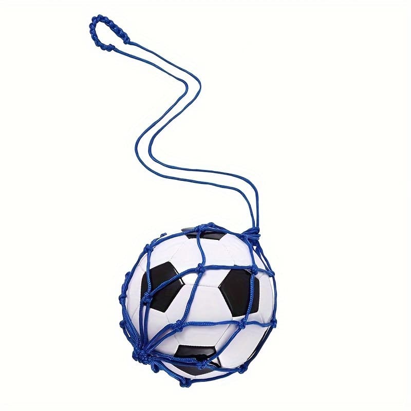 TEMU 1 Soccer Ball Training Kick Net Bag, Portable Nylon Mesh Pouch For Juggling Practice (ball Not Included)