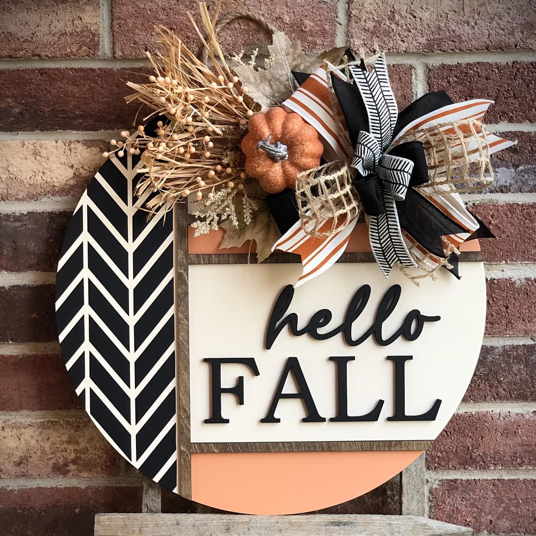 TEMU Front Door 3d Door Hanger, Fall Wreath, Front Door Decoration, Porch Decoration, 3d Letters, Home Decor, Outdoor Porch Wooden Fall Sign