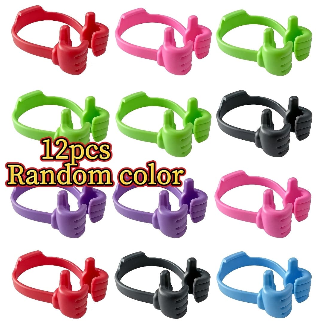 TEMU 12pcs Mini Phone And Tablet Stand Set, Universal Holder For Bedside, Desktop And Office,