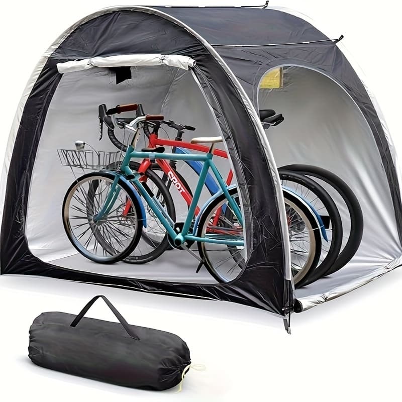 TEMU Bike Cover Storage Outdoor Portable Bicycle Tent For Pu4000 Waterproof Cloth Durable 210d Oxford Fabric W/ Travel Bag