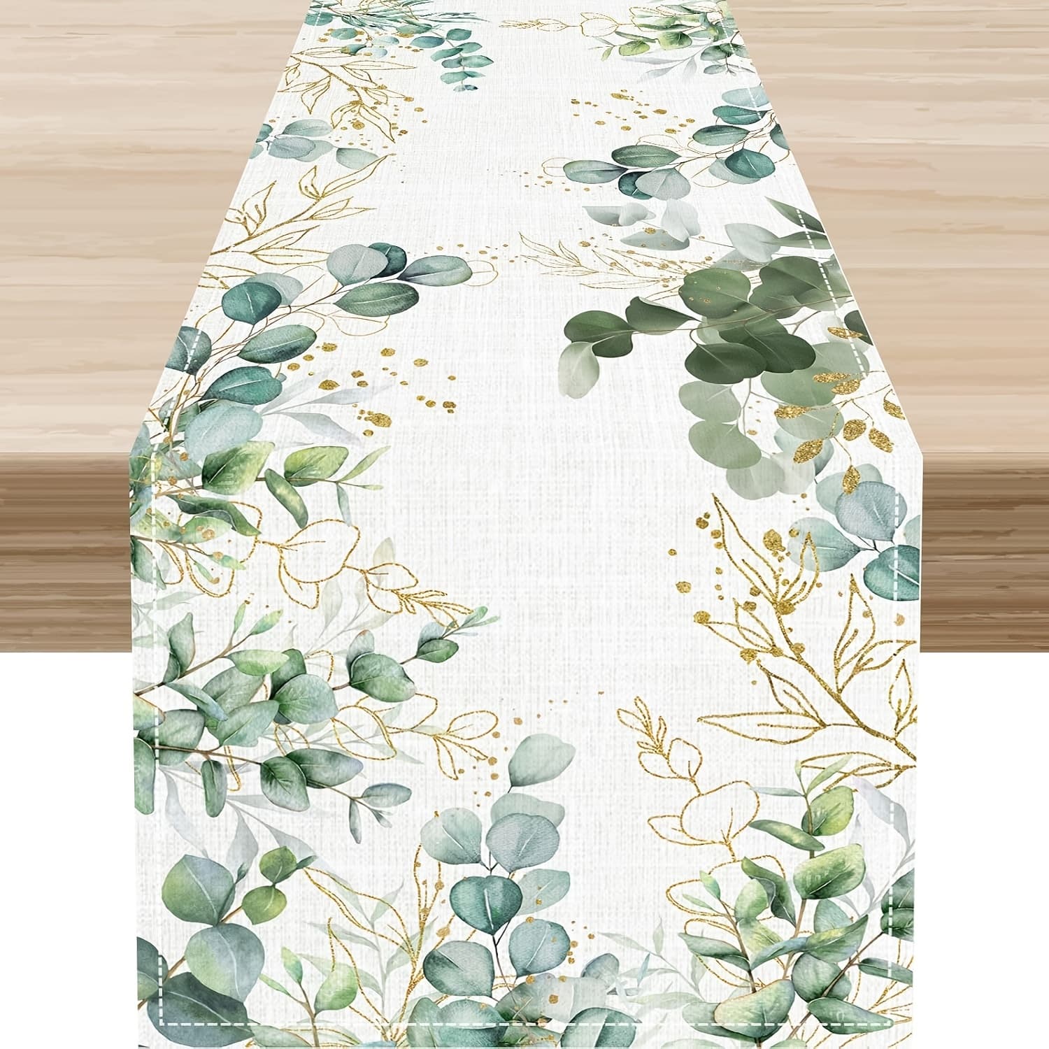 TEMU 1pc,linen,wildflowers Table Runner,boho Spring Summer Floral Kitchen Dining Table Decoration For Home Party Decor 13x48/13x72/13x108/inch