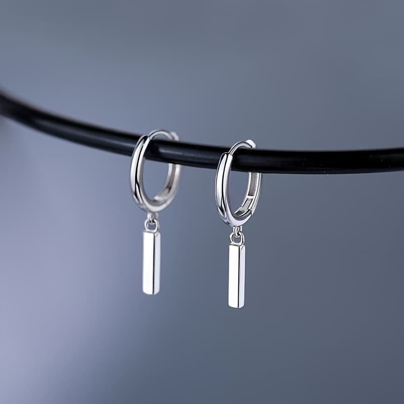 TEMU 925 , , Square Pendant, High-quality Low Allergenic Jewelry, With Daily Clothing And Evening Decoration