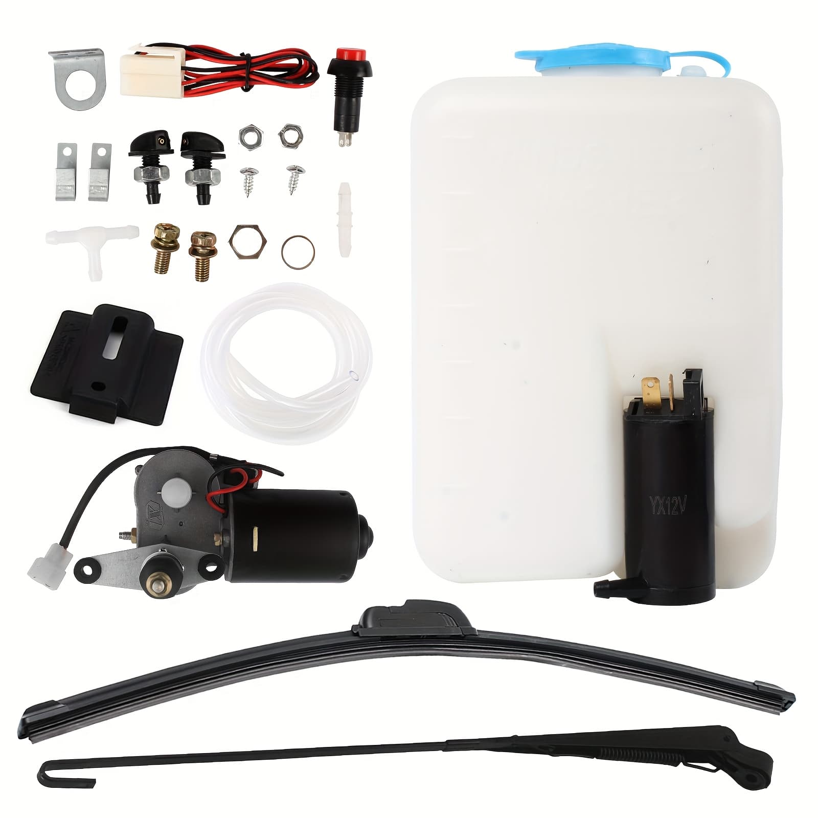 TEMU 12v Electric Windshield Wiper Motor Kit Designed For For Models, Rzr Series, , Commander, As Well As For /, For Pioneer, And For , Without Battery
