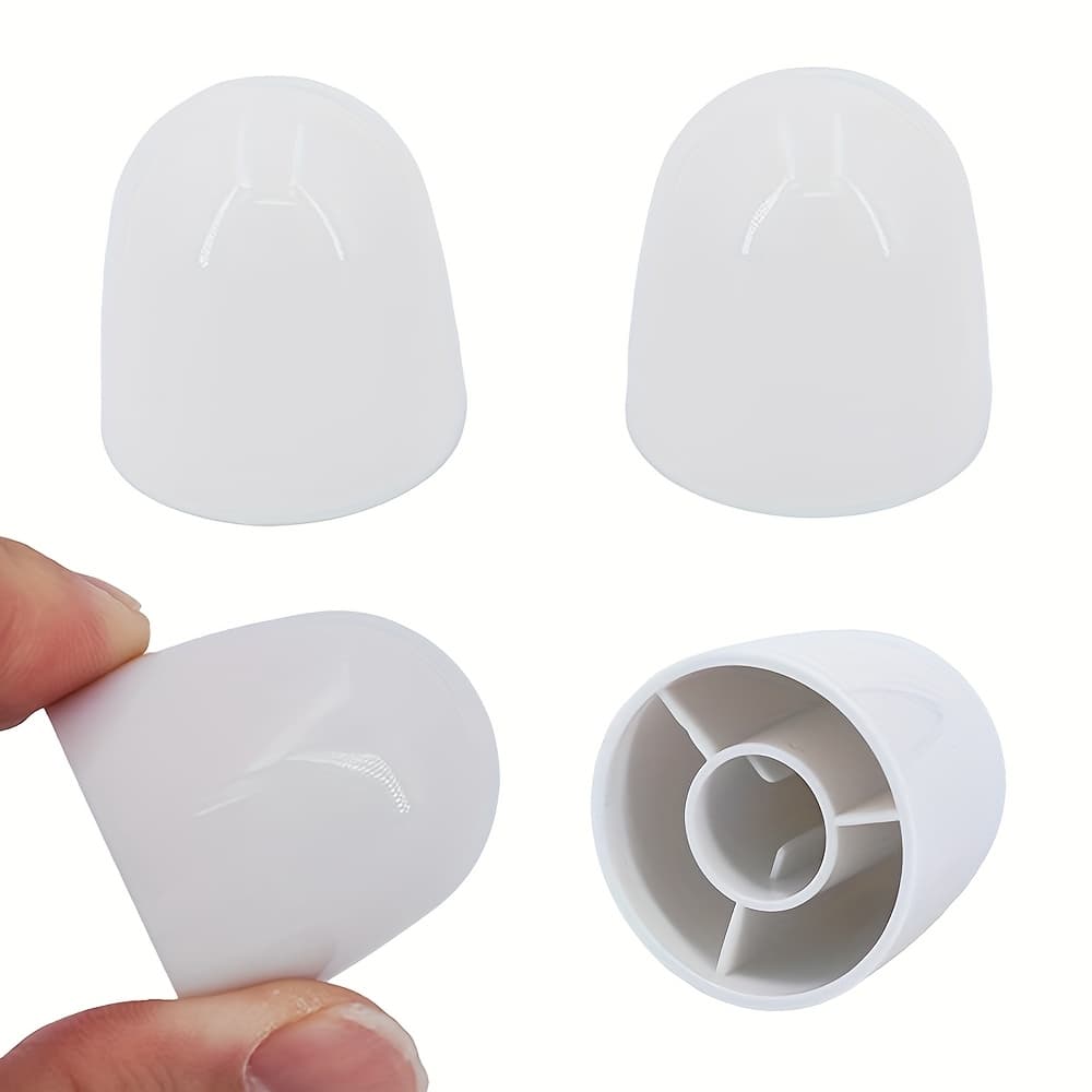 TEMU 4pcs Toilet Caps Toilet Covers Toilet Screw Cover Caps Decorative Toilet Covers Pieces Inch Height Avoid The Of Trimming Bolts Fit Model Toilets White Plastic