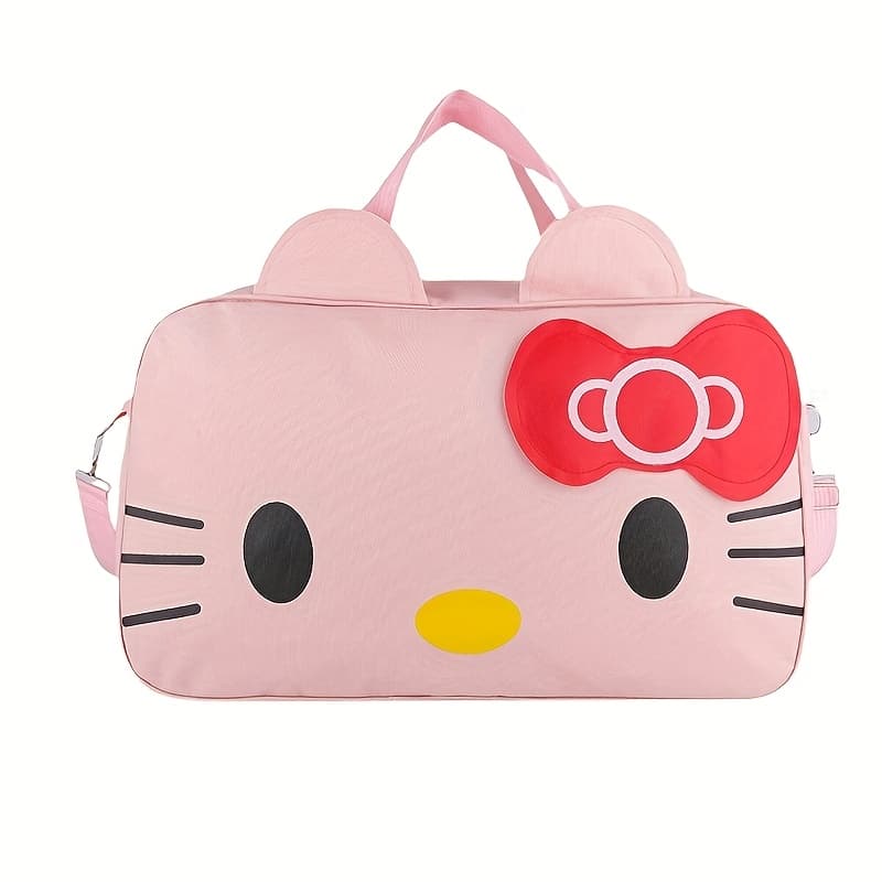 TEMU Duffel Bag Large Capacity Cartoon Student Handbag Short Travel Bag Portable Messenger Bag