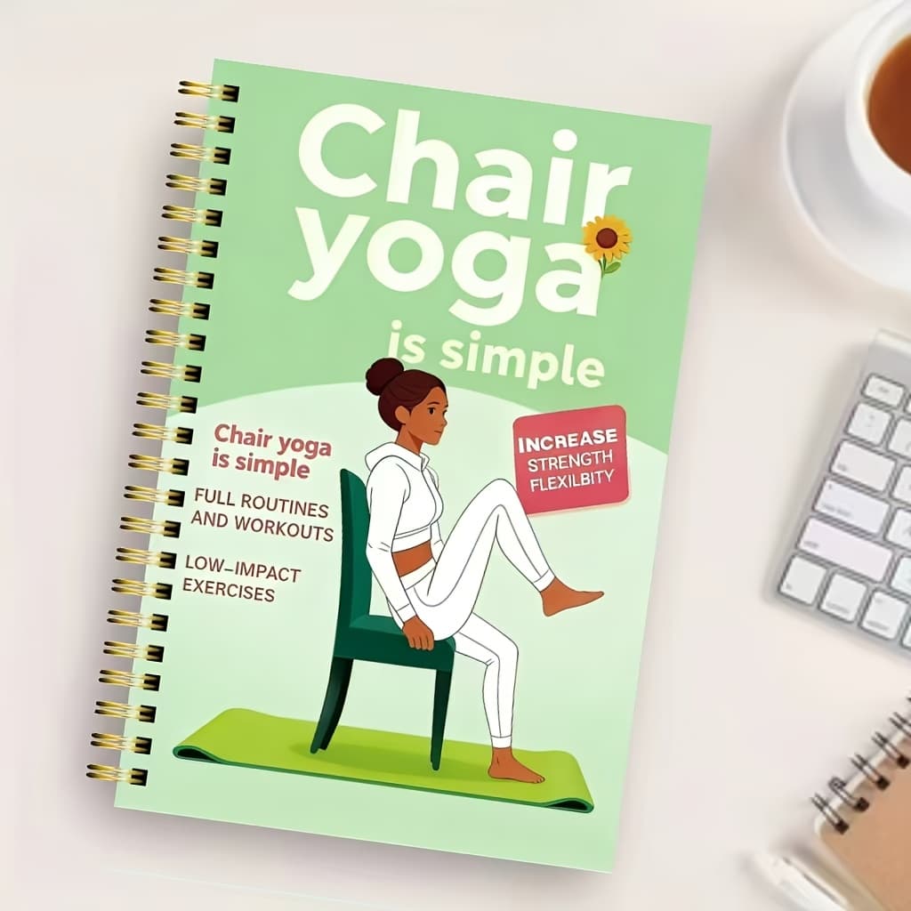 TEMU 28-day Chair Yoga Weight Loss Exercise Plan And Log - Exercise Guide, Including Practice, , And Progress Tracking - Chair Yoga From Beginner To Advanced, An Ideal Gift For Health And Weight Loss