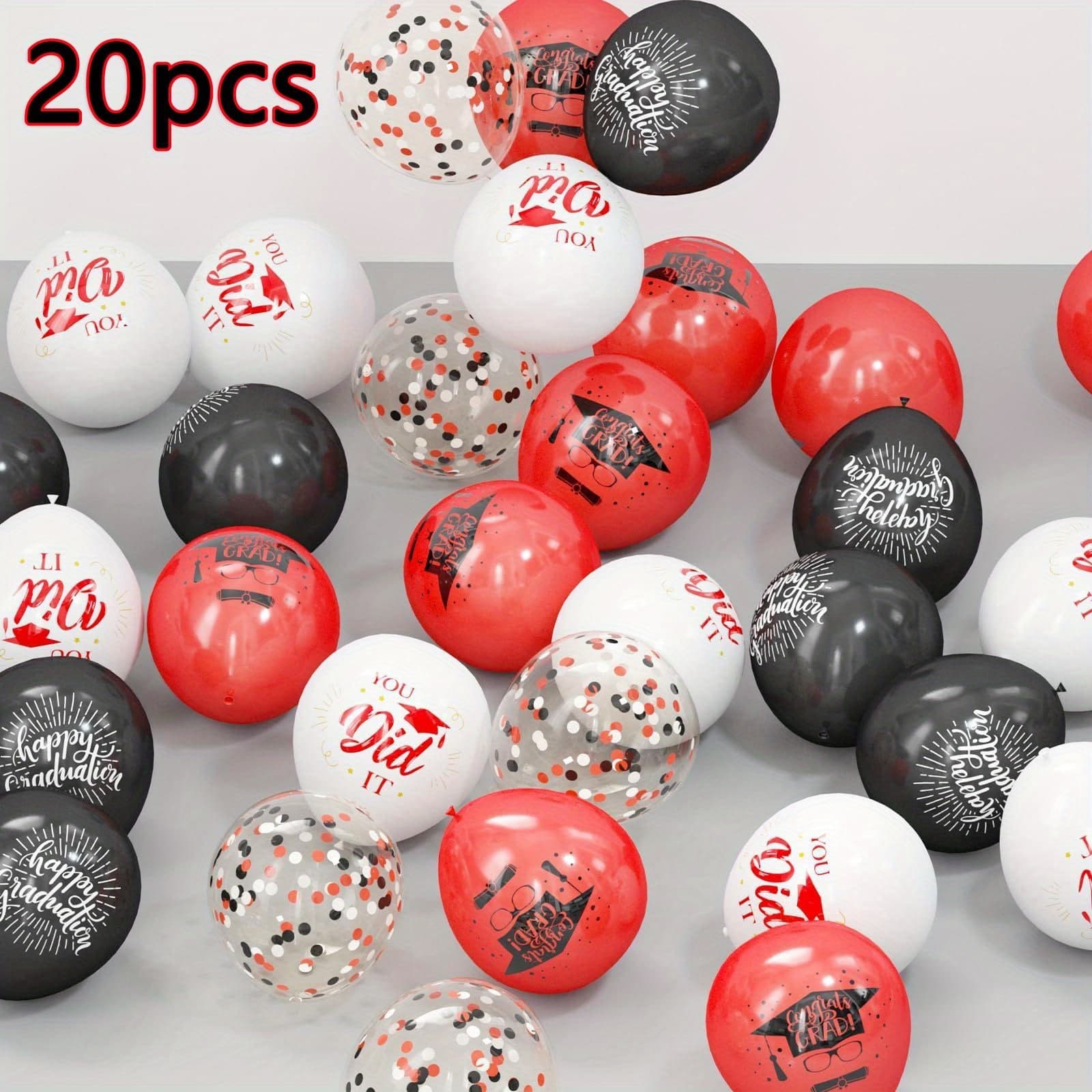 TEMU 20 Graduation Party Balloons, 12-inch 2026 Graduate Decorative Latex Balloons, Suitable For Graduation Celebrations, Graduation Party Decorations, , And Indoor And /college Decorations