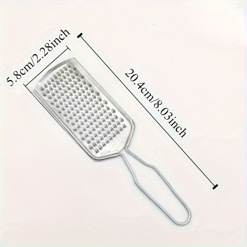 TEMU Versatile Stainless Steel Cheese Grater & Fruit Peeler - Portable Kitchen Gadget For Citrus, Potatoes, And