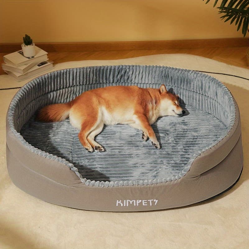 TEMU For Large And Thick Luxurious Dog Bed, Anti-biting, Soft And Comfortable, Suitable For All , Machine Washable, Paradise Room With , Non-slip Bottom, For Large And Extra- For Large Dog Beds