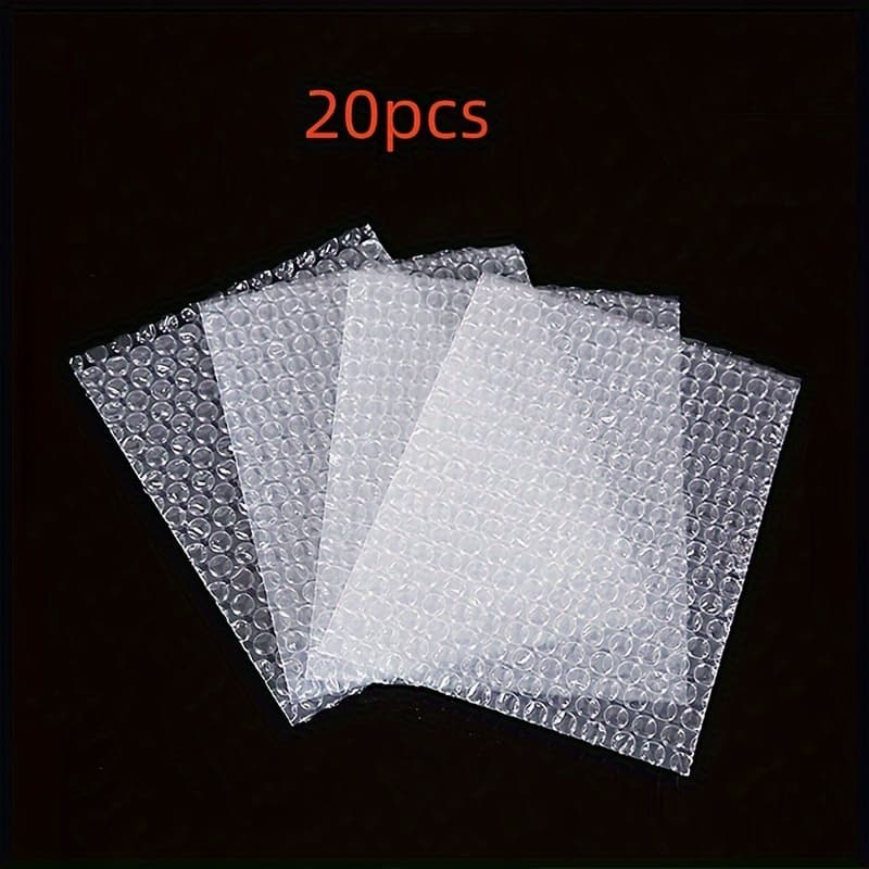 TEMU 20pcs Extra Thick Bubble Mailers 6x8 Inches - Shockproof Foam Envelope Wraps For Secure Packaging & Delivery