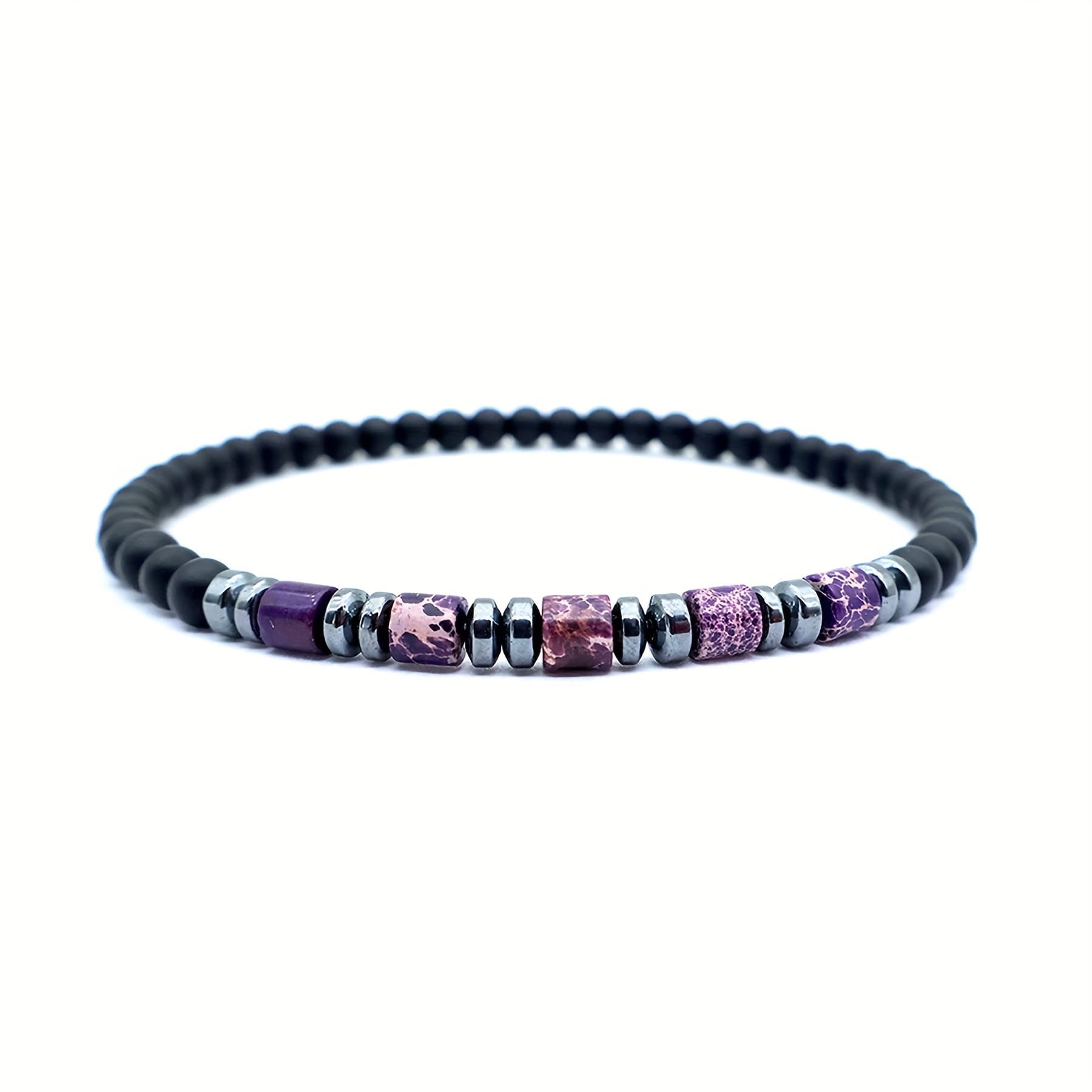 TEMU 4mm Minimalist Style Multicolor Bead Bracelet Niche Design Versatile Couple Bracelet