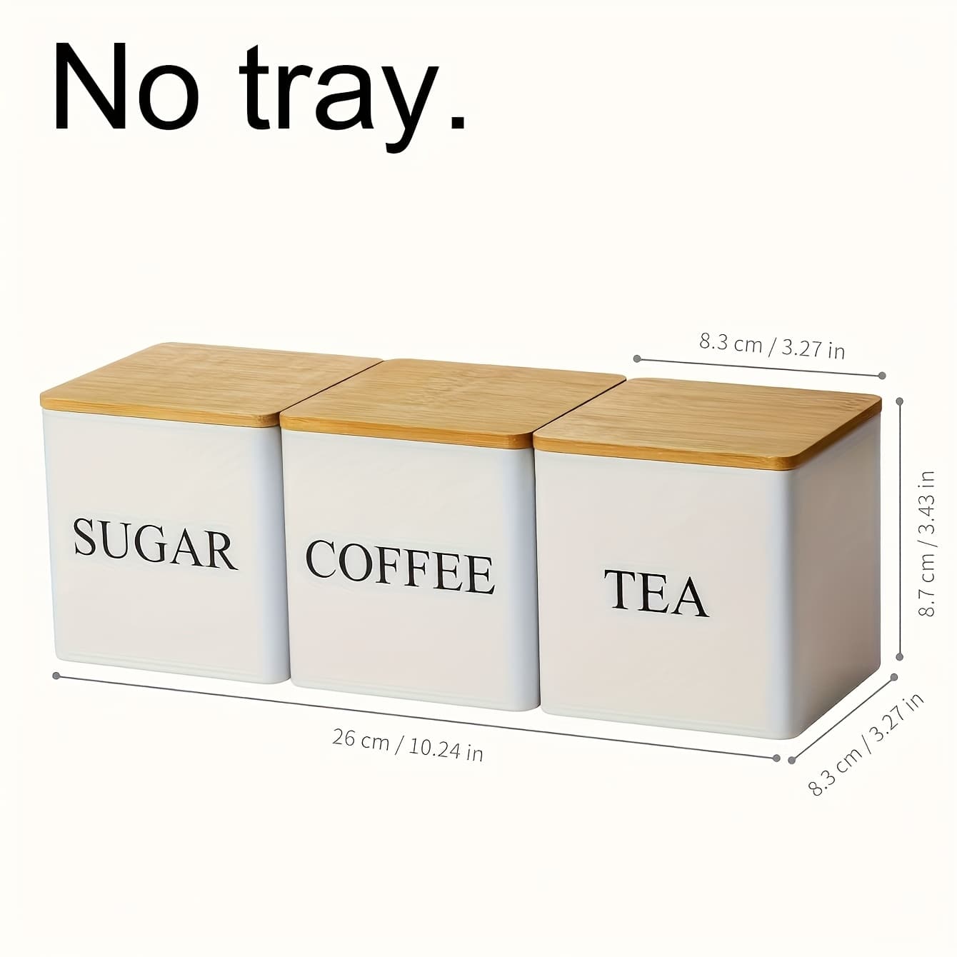 TEMU A 3pcs Set Of Black And White Storage Jars, Metal Coffee Bean, Sugar And Tea Storage Boxes, And Organizing Supplies