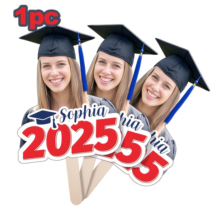 TEMU Graduation Decorations, Custom Cutout Big A Stick, Fun Face Cardboard Cutouts, Real Life Size, Personalized Fat Heads, 6-18in, Party Decoration, Graduation Season Birthday, Your Photo