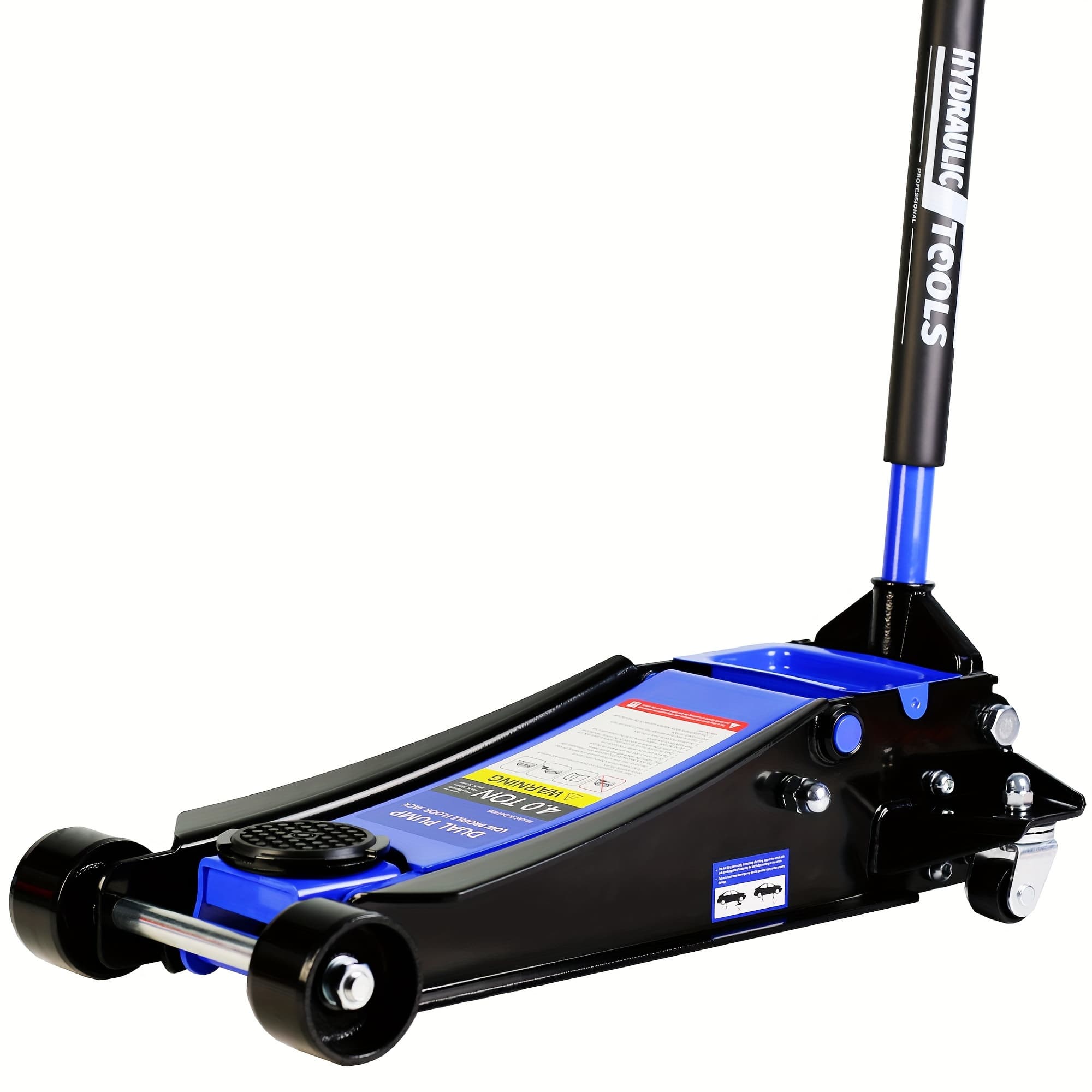 TEMU Floor Jack, 4 Ton Low Profile Floor Jack, Heavy-duty Steel Racing Floor Jack With Dual Piston Pump, Floor Jack Lifting Range 4"-21"