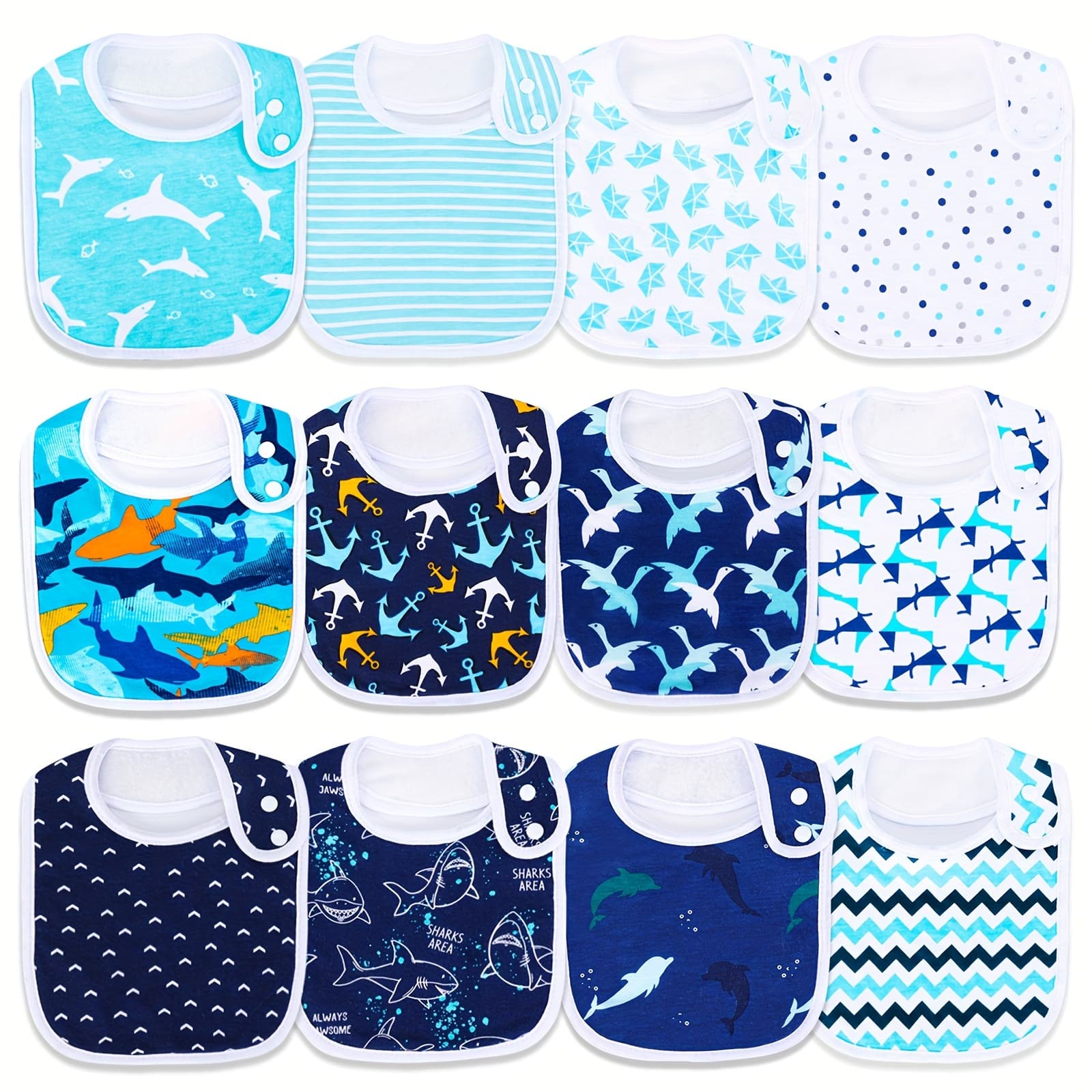 TEMU Baby Bibs Soft And Absorbent Bandana Drool Bibs Set For Boys Girls Newborn 0-36 Months